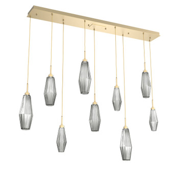 Aalto LED Pendant in Gilded Brass (404|PLB0049-09-GB-RS-C01-L3)