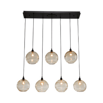 Terra Seven Light Pendant in Flat Bronze (404|PLB0047-07-FB-OB-C01-E2)