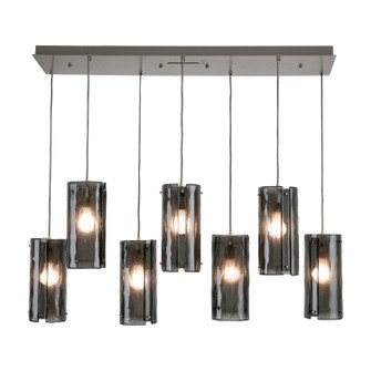 Textured Glass Five Light Pendant in Beige Silver (404|PLB0044-05-BS-IW-C01-E2)