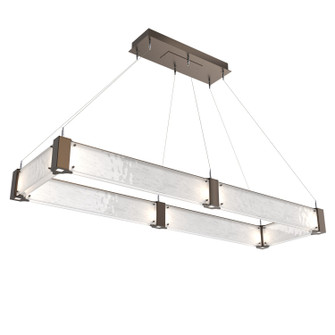 Parallel LED Chandelier in Flat Bronze (404|PLB0042-R2-FB-CG-CA1-L3)