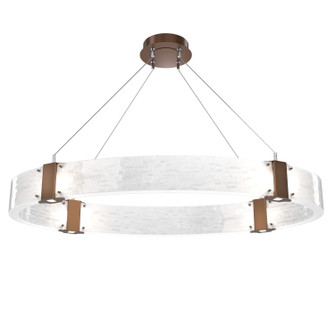 Parallel LED Chandelier in Burnished Bronze (404|PLB0042-44-BB-CG-CA1-L1)