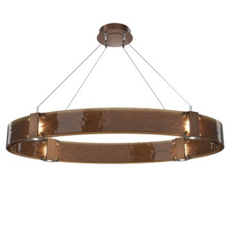 Parallel LED Chandelier in Burnished Bronze (404|PLB0042-44-BB-BG-CA1-L1)