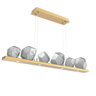 Gem LED Linear Suspension in Gilded Brass (404|PLB0039-0B-GB-S-CA1-L1)