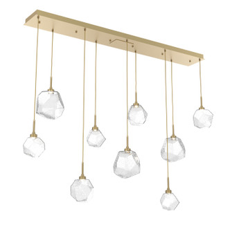 Gem LED Linear Pendant in Gilded Brass (404|PLB0039-09-GB-C-C01-L3)