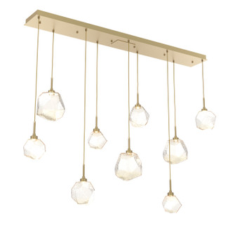 Gem LED Linear Pendant in Gilded Brass (404|PLB0039-09-GB-A-C01-L1)