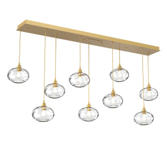 Coppa Nine Light Pendant in Gilded Brass (404|PLB0036-09-GB-OC-C01-E2)