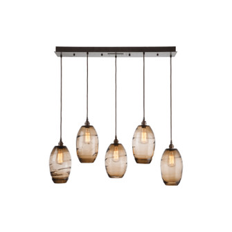 Elisse Five Light Pendant in Matte Black (404|PLB0035-05-MB-OC-C01-E2)