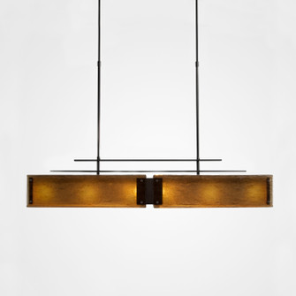 Urban Loft Six Light Linear Chandelier in Gunmetal (404|PLB0026-0B-GM-BG-001-E2)