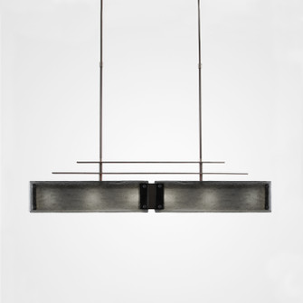 Urban Loft Six Light Linear Chandelier in Classic Silver (404|PLB0026-0B-CS-IW-001-E2)