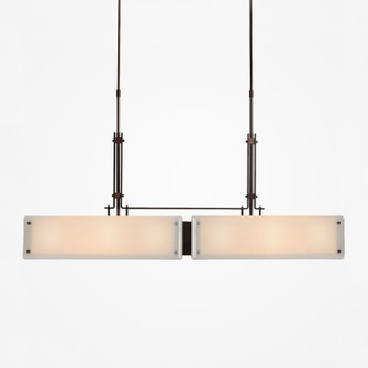 Urban Loft Six Light Linear Chandelier in Oil Rubbed Bronze (404|PLB0026-0A-RB-IW-001-E2)