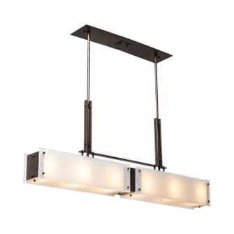 Urban Loft Six Light Linear Chandelier in Oil Rubbed Bronze (404|PLB0026-0A-RB-FG-001-E2)