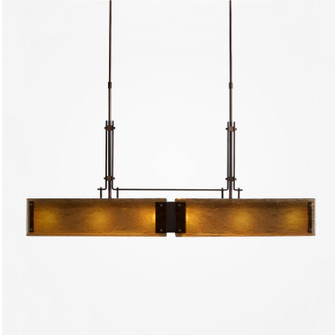 Urban Loft Six Light Linear Chandelier in Oil Rubbed Bronze (404|PLB0026-0A-RB-BG-001-E2)