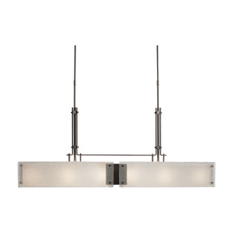 Urban Loft Six Light Linear Chandelier in Gunmetal (404|PLB0026-0A-GM-FG-001-E2)