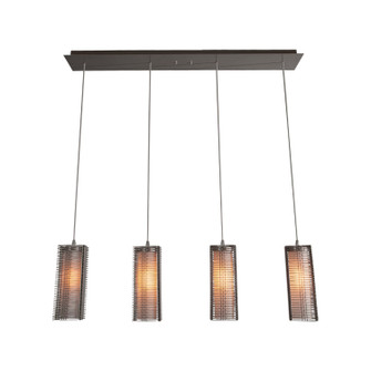 Downtown Mesh LED Linear Pendant in Gilded Brass (404|PLB0020-09-GB-F-C01-L3)