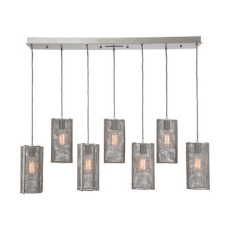 Uptown Mesh LED Linear Pendant in Gilded Brass (404|PLB0019-07-GB-F-C01-L3)