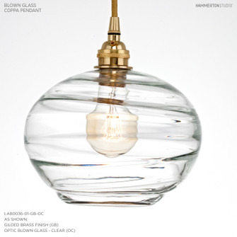 Coppa One Light Pendant in Gilded Brass (404|LAB0036-01-GB-OC-C01-E2)