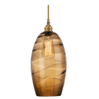 Ellisse One Light Pendant in Gilded Brass (404|LAB0035-01-GB-OB-C01-E2)
