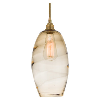 Ellisse One Light Pendant in Gilded Brass (404|LAB0035-01-GB-OA-C01-E2)