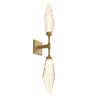 Rock Crystal LED Wall Sconce in Gilded Brass (404|IDB0050-02-GB-CA-L1)