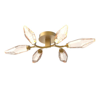 Rock Crystal LED Flush Mount in Gilded Brass (404|CLB0050-01-GB-CA-L1)