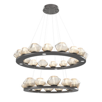 Mesa LED Chandelier in Graphite (404|CHB0089-2B-GP-A-CA1-L1)