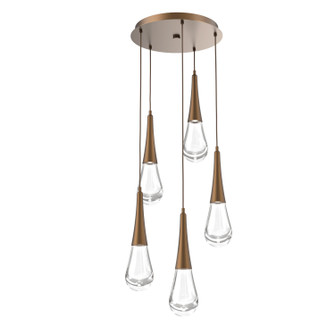 Raindrop LED Pendant in Flat Bronze (404|CHB0078-05-FB-C-C01-L3)