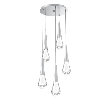 Raindrop LED Pendant in Classic Silver (404|CHB0078-05-CS-C-C01-L1)