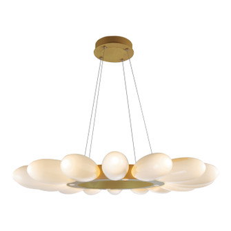 Fiori LED Chandelier in Gilded Brass (404|CHB0071-39-GB-WL-CA1-L3)