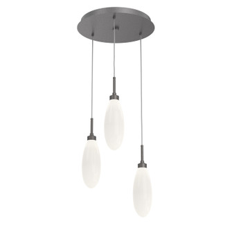 Fiori LED Pendant in Graphite (404|CHB0071-03-GP-WL-C01-L3)