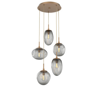 Cosmos Five Light Pendant in Novel Brass (404|CHB0065-05-NB-S-C01-E2)