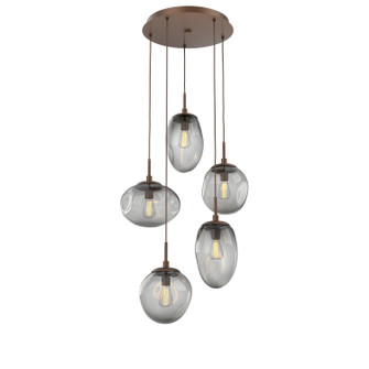 Cosmos Five Light Pendant in Burnished Bronze (404|CHB0065-05-BB-S-C01-E2)