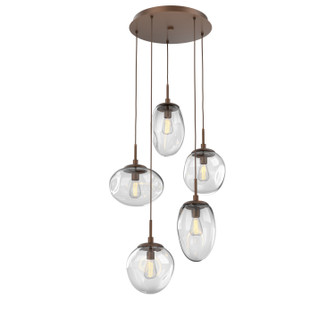 Cosmos Five Light Pendant in Burnished Bronze (404|CHB0065-05-BB-C-C01-E2)