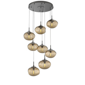 Nebula Eight Light Pendant in Graphite (404|CHB0064-08-GP-B-C01-E2)