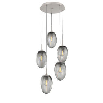 Meteo Five Light Pendant in Beige Silver (404|CHB0063-05-BS-S-C01-E2)