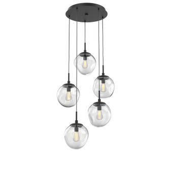 Aster Five Light Pendant in Matte Black (404|CHB0062-05-MB-C-C01-E2)