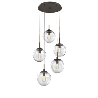 Aster Five Light Pendant in Flat Bronze (404|CHB0062-05-FB-C-C01-E2)