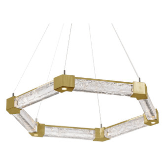 Axis LED Chandelier in Gilded Brass (404|CHB0060-35-GB-GC-CA1-L3)