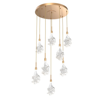 Blossom LED Pendant in Novel Brass (404|CHB0059-08-NB-BC-C01-L3)