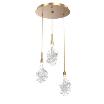 Blossom LED Pendant in Novel Brass (404|CHB0059-03-NB-BC-C01-L1)