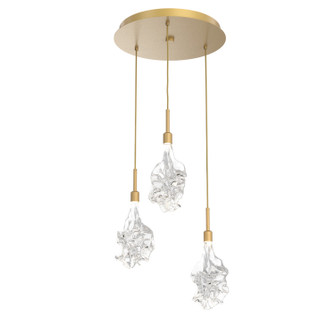 Blossom LED Pendant in Gilded Brass (404|CHB0059-03-GB-BC-C01-L3)