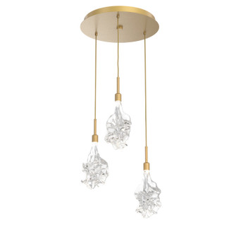 Blossom LED Pendant in Gilded Brass (404|CHB0059-03-GB-BC-C01-L1)