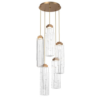 Ledgestone LED Pendant in Novel Brass (404|CHB0056-05-NB-LC-C01-L3)