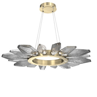 Rock Crystal LED Chandelier in Heritage Brass (404|CHB0050-42-HB-CS-CA1-L3)