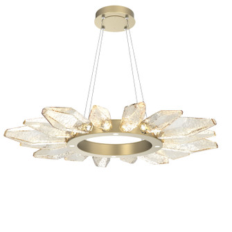 Rock Crystal LED Chandelier in Gilded Brass (404|CHB0050-42-GB-CA-CA1-L3)