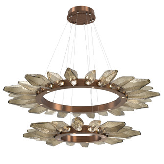 Rock Crystal LED Chandelier in Oil Rubbed Bronze (404|CHB0050-2T-RB-CB-CA1-L1)