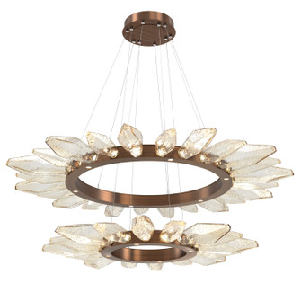 Rock Crystal LED Chandelier in Oil Rubbed Bronze (404|CHB0050-2T-RB-CA-CA1-L1)