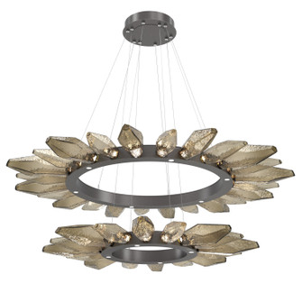 Rock Crystal LED Chandelier in Graphite (404|CHB0050-2T-GP-CB-CA1-L1)