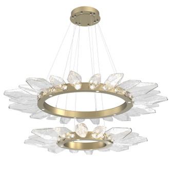 Rock Crystal LED Chandelier in Gilded Brass (404|CHB0050-2T-GB-CC-CA1-L1)
