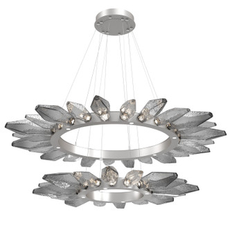 Rock Crystal LED Chandelier in Beige Silver (404|CHB0050-2T-BS-CS-CA1-L1)