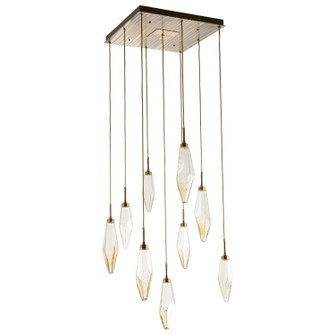 Rock Crystal LED Pendant in Heritage Brass (404|CHB0050-09-HB-CS-C01-L3)